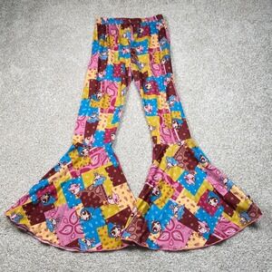 Powerpuff‎ Girls Cartoon Patchwork Bell Bottoms SHEIN Kids Size 12Y Cowgirl